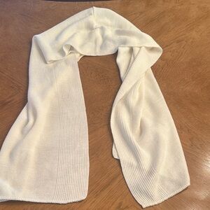 Totes White Acrylic Knit Scarf